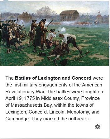 Battle of Lexington and Concord